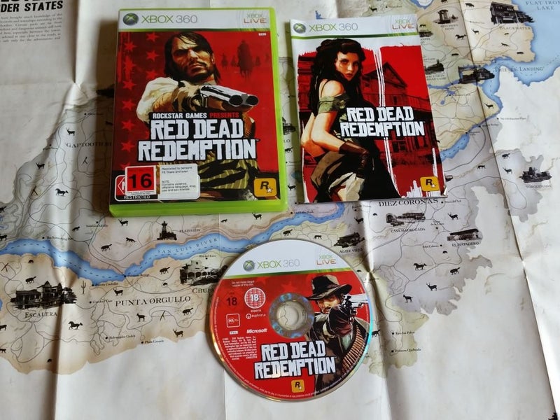Red Dead Redemption WITH MAP POSTER - XBOX360 Game Carousel 1