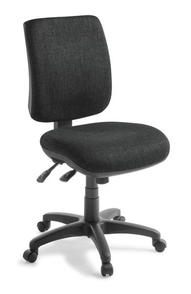 Eden Sport 3 Lever Midback Ergonomic Chair, Keylargo Ebony Fabric Carousel 1