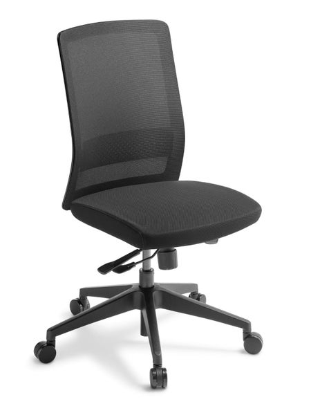 Eden Coach Synchro Highback Ergonomic Chair, Standard Black Fabric Carousel 1