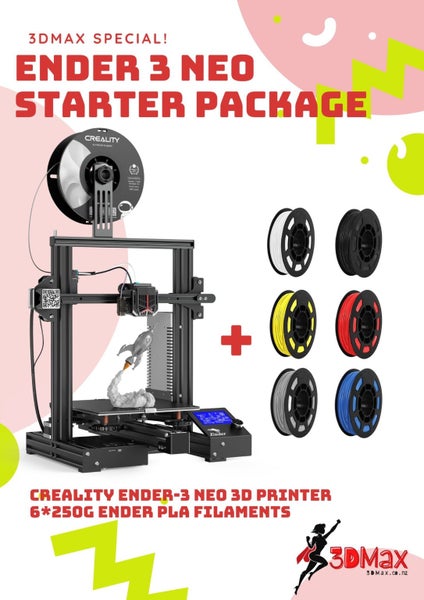 Creality Ender 3 NEO Starter Package- CR Touch, Metal Extruder, Upgraded Hotend Carousel 1
