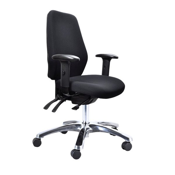 Buro Aura Ergo+ High Back Ergonomic Office Chair with Armrest, Polished Alumi... Carousel 1