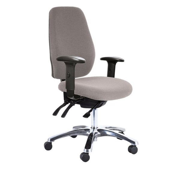Buro Aura Ergo+ High Back Ergonomic Office Chair with Armrest, Polished Alumi... Carousel 1
