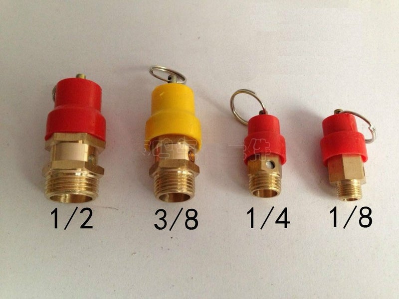 Pressure Relief Safety Valve 14.5-145 Psi -1/8" 1/4" 3/8" and 1/2" BSP available Carousel 1