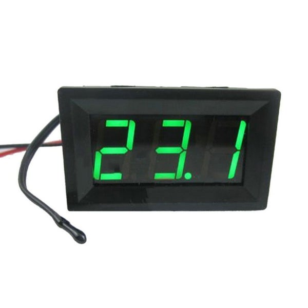 Thermometer Easy Read LED With External Probe Green Red or Blue Carousel 2