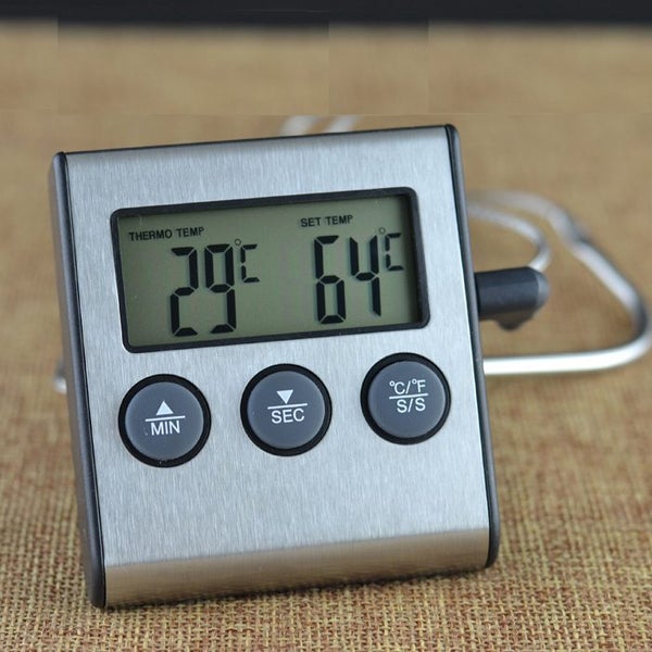 Thermometer Temperature Alarm-Countdown Timer S/S YF8 Carousel 1