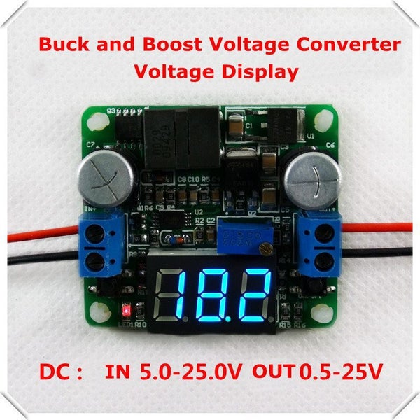DC Voltage converter Down/Up Buck Boost -Voltmeter GC4 Carousel 1
