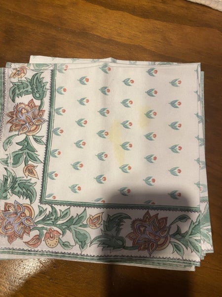 *** Six Patterned Cotton Serviettes *** Carousel 2