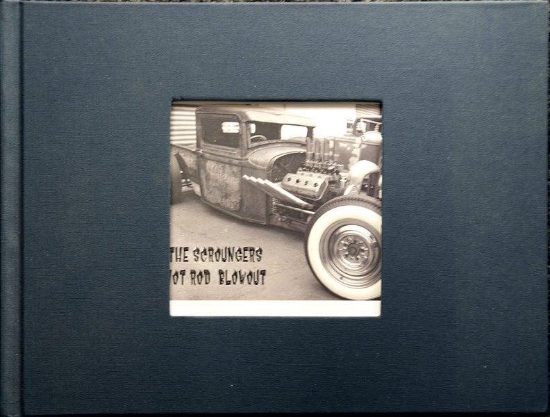 "The Scrounger's Hot Rod Blowout" Hard covered Photobook with Die Cut Cover Carousel 1
