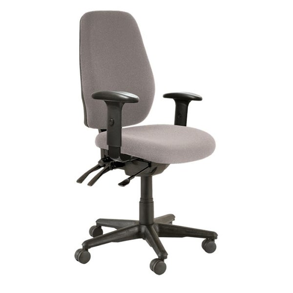 Buro Aura Ergo+ High Back Ergonomic Office Chair with Armrest, Nylon Base, Ch... Carousel 1