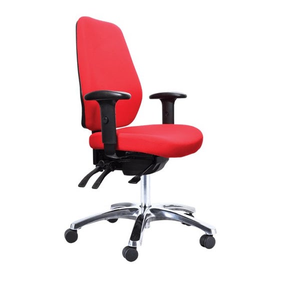 Buro Aura Ergo+ High Back Ergonomic Office Chair with Armrest, Polished Alumi... Carousel 1
