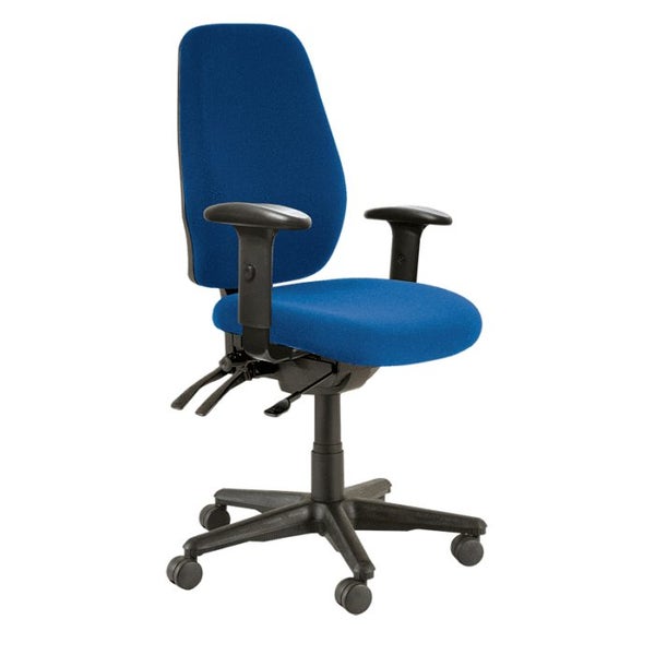 Buro Aura Ergo+ High Back Ergonomic Office Chair with Armrest, Nylon Base, Bl... Carousel 1