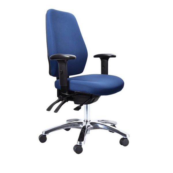 Buro Aura Ergo+ High Back Ergonomic Office Chair with Armrest, Polished Alumi... Carousel 1