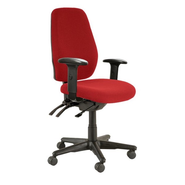 Buro Aura Ergo+ High Back Ergonomic Office Chair with Armrest, Nylon Base, Re... Carousel 1