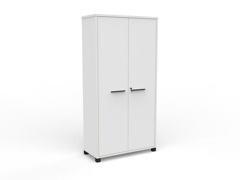 Knight's Cubit 1800mm Cupboard - White Carousel 1