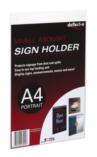 A4 Wall Sign / Menu Holder - Portrait Carousel 1