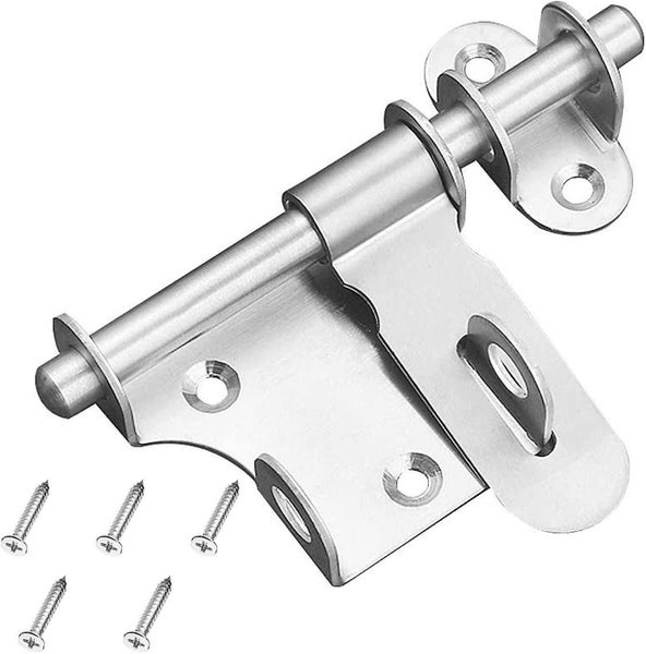 Sliding Door Latch Bolt Latch Thickened Stainless Steel Solid Durable With Hole Carousel 1