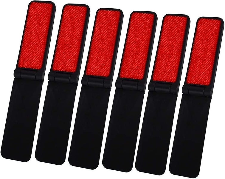 6 Pack Mini Fold Up Lint Brushes Travel Compact Purse Pocketblack Carousel 1