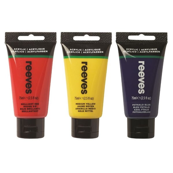 Acrylic Paint - Reeves Artists' Colour - 75ml (Silver) Carousel 1