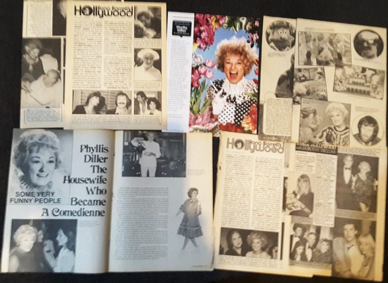 TV magazine clippings: Lucille Ball, Joan Rivers, Phyllis Diller, Ann Jillian Carousel 2