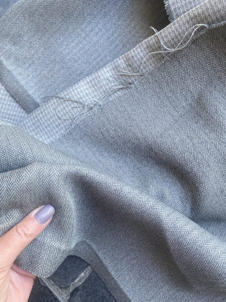 Grey herringbone fabric Carousel 2