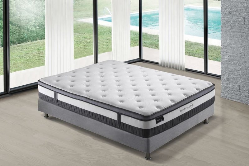 BED// SINGLE-- EURO TOP MATTRESS WITH BASE Carousel 1