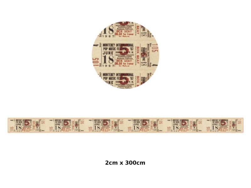 STOCK SELLOUT, LAST PIECES! Washi Tape. 2 Rolls Perfect for Scrapbooking Carousel 3