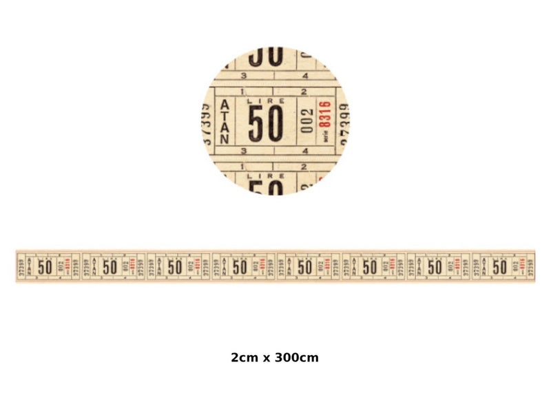 STOCK SELLOUT, LAST PIECES! Washi Tape. 2 Rolls Perfect for Scrapbooking Carousel 3