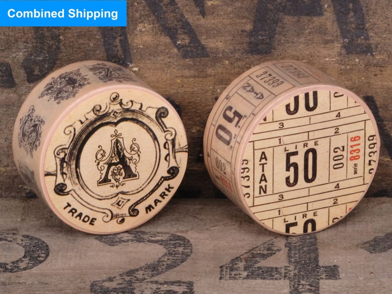 STOCK SELLOUT, LAST PIECES! Washi Tape. 2 Rolls Perfect for Scrapbooking Carousel 1