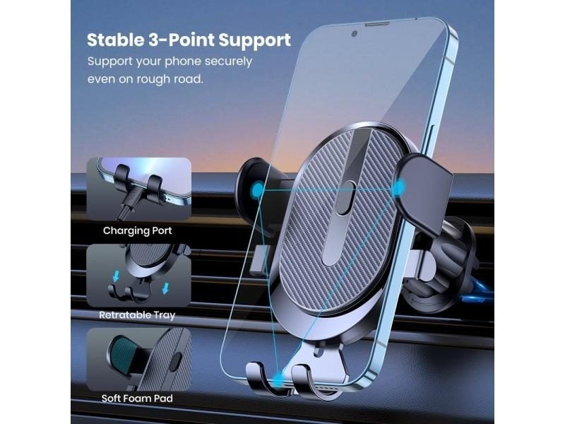 Mobile Phone Holder Air Outlet Gravity Sensor Car Holder Riangle Gravity Carousel 1