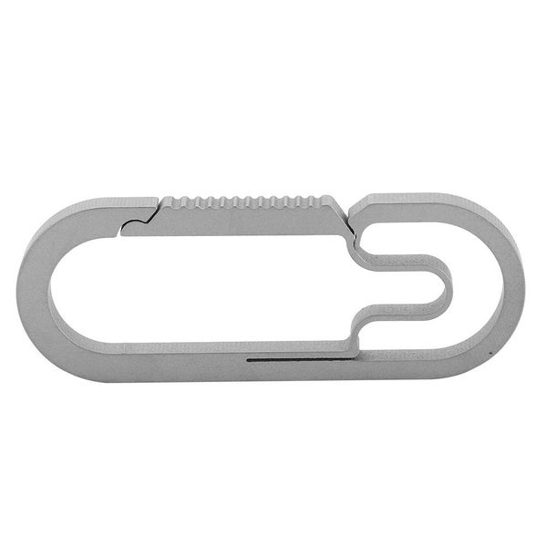 Keyring Keychain Split Ring Chain Round Key Rings Titanium Alloy for Outdoor Use Carousel 3