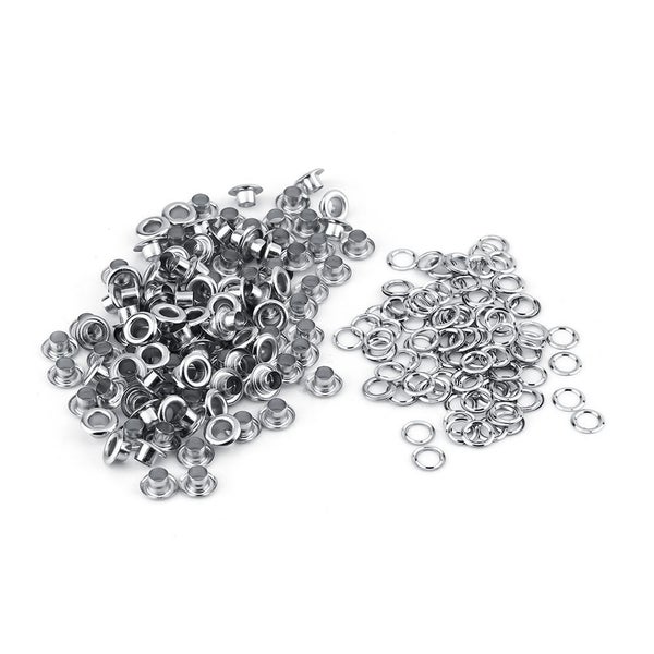 Grommets Scrapbooking Leather Craft (Silver) Carousel 1