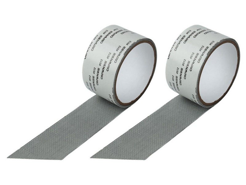 2 Rolls of 2M Window Screen Repair Tape - Grey Carousel 1