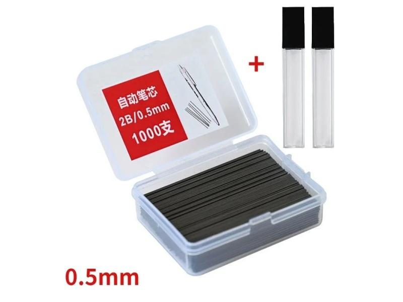 1000Pcs 0.5 0.7mm 2B Mechanical Pencil Core Refills For Student Gift Box Carousel 1
