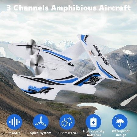 Hobby RC Airplanes,Sea Land & Air RC Plane,2.4GHZ Waterproof Rc Aircraft  Carousel 1