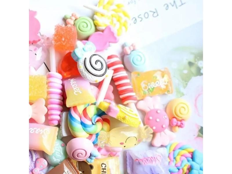 30Pcs Random Candy Resin Ornament Accessories For Art Decorations Carousel 1