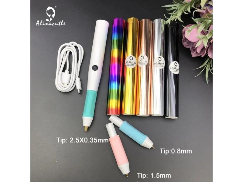 Heated Hot Foil Pen Electric Foil Quill Invitation Tool Kit Apply Foil To Carousel 1