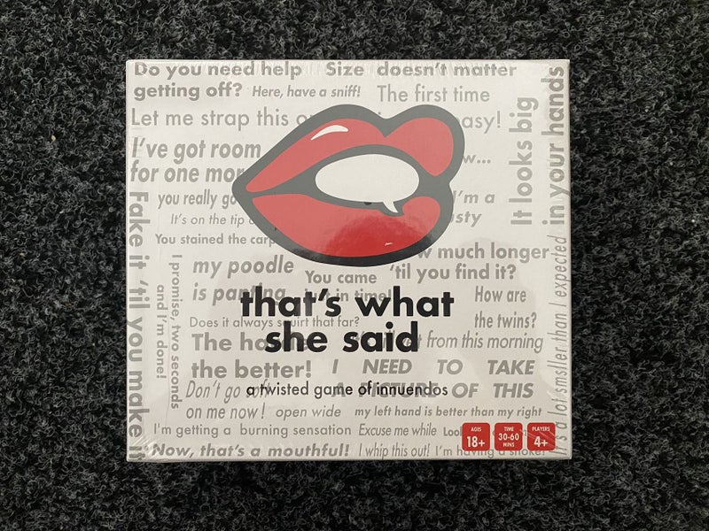 That's What She Said Party Game64072686824833110