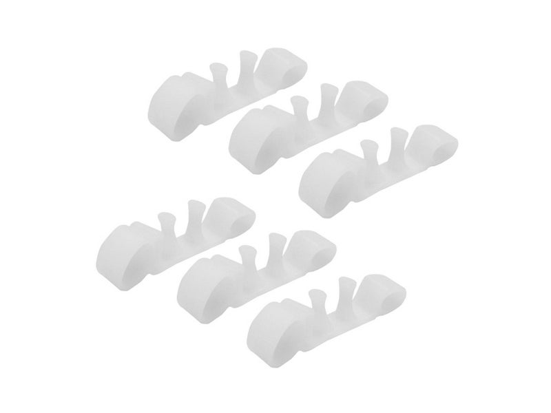 3 Pairs Toe Separator Hallux Valgus Corrector Straightener - White Carousel 2