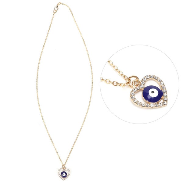 Evil Eye Necklace Heart Water Wave Chain Carousel 3