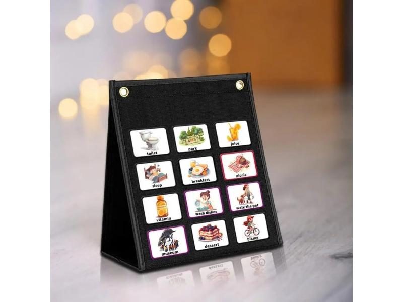 Teaching Kids Visual Schedule Chart 2-in-1 Daily Chore Routine Language Carousel 2
