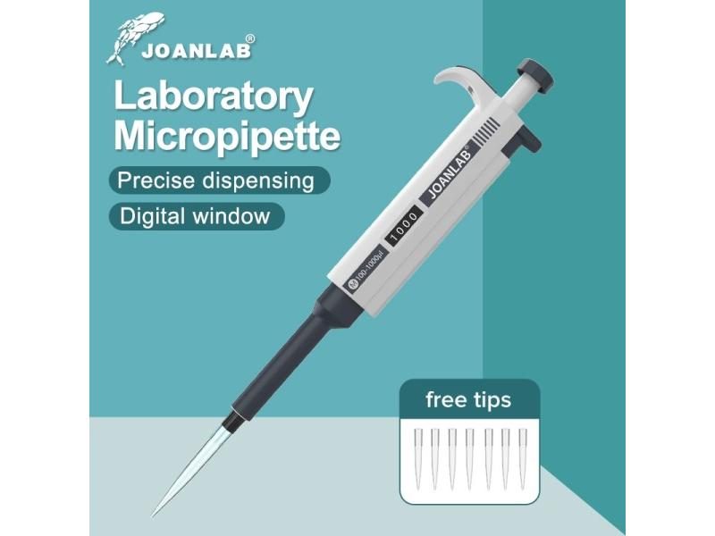 JOANLAB Micropipette Laboratory Automatic Pipette Digital Adjustable Plastic Carousel 1