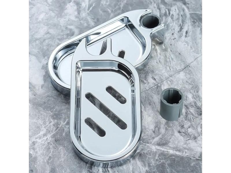 Adjustable Rail Slide Soap Dish For 22 24 25mm Hole Diameter In Bathroom Carousel 1