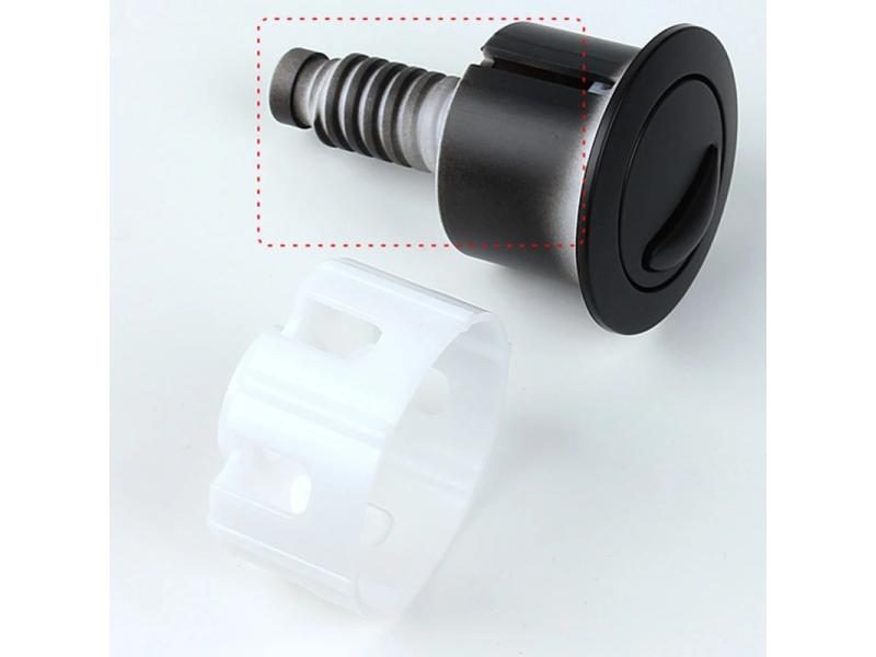 Switch Push Button 38-49mm ABS Accessories Black Bthroom Toilet Cover Dual Carousel 2