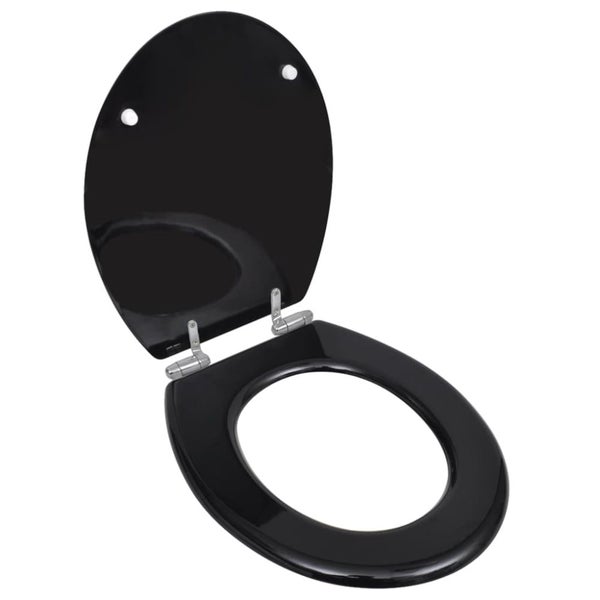 Toilet Seats with Soft Close Lids Mdf Black Oabikk Carousel 1