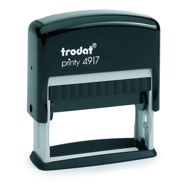 Custom Made Rubber Stamp, Self-Inking, 49mm x 9mm Print Area, Trodat 4917 Carousel 1
