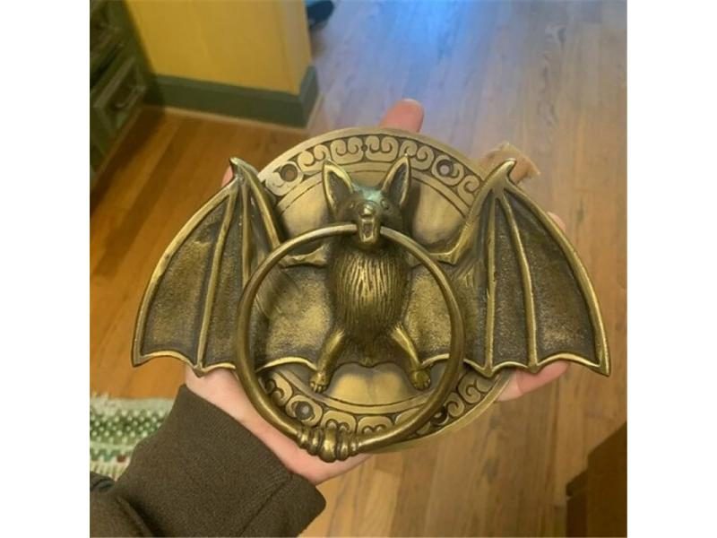 Retro Bats Door Knocker Heavy Duty Home Front Wall Decoration Old Door Knockers Carousel 2