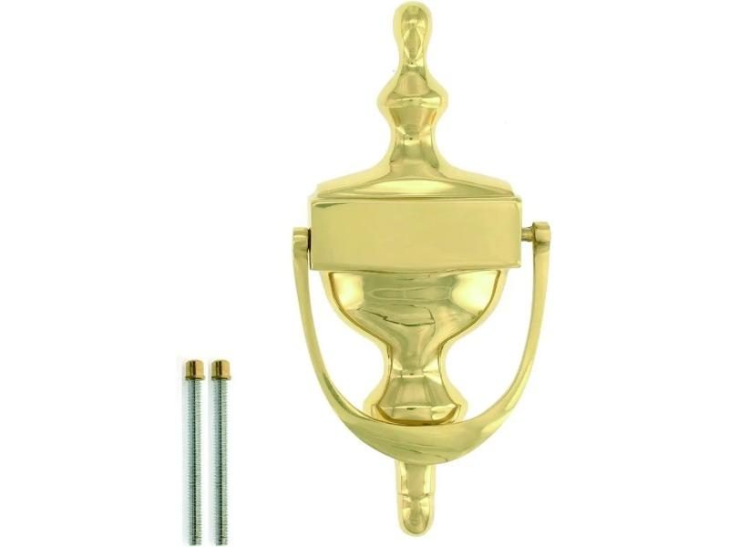 PHS Hardware Brass 6-1/2 Inch Classic Door Knocker/Aldaba Clásica De Latón Carousel 1