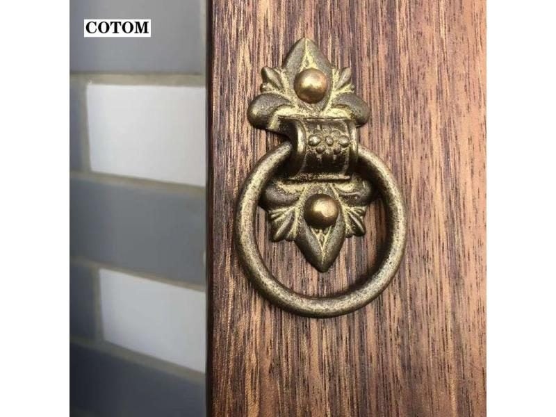 Brass Bronze Ring Door Knocker For Cabinet Entrance Doors Carousel 2