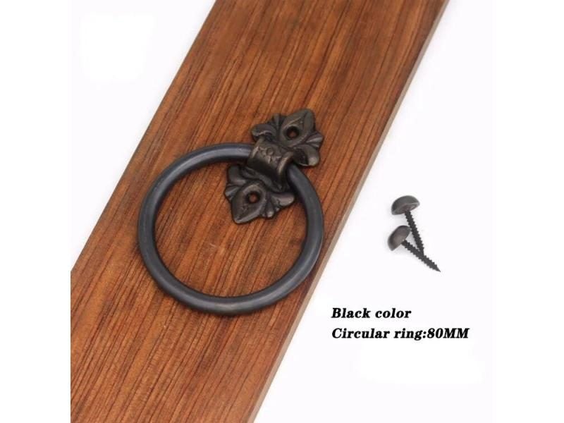Old Ring Door Knocker Brass Bronze Knob For Cabinet Classics Gate Round Ring Carousel 1