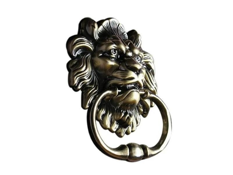 Antique Lion Door Knocker Lionhead Doorknockers Lions Home Decor Including Carousel 1
